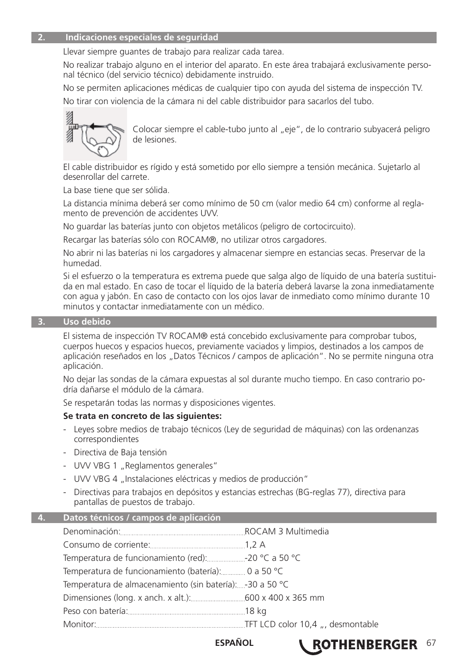 ROTHENBERGER ROCAM 3 Multimedia User Manual | Page 69 / 360