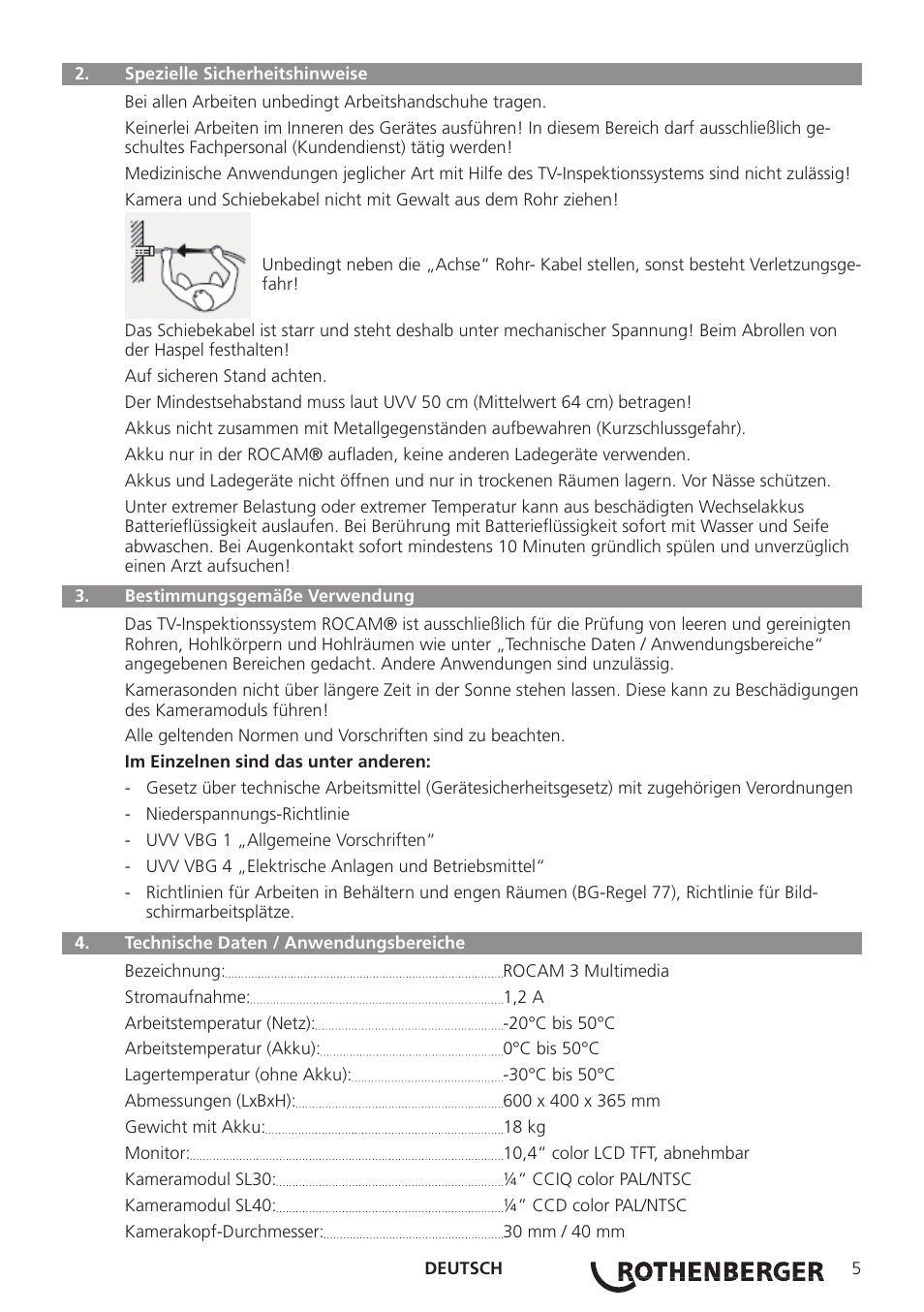ROTHENBERGER ROCAM 3 Multimedia User Manual | Page 7 / 360