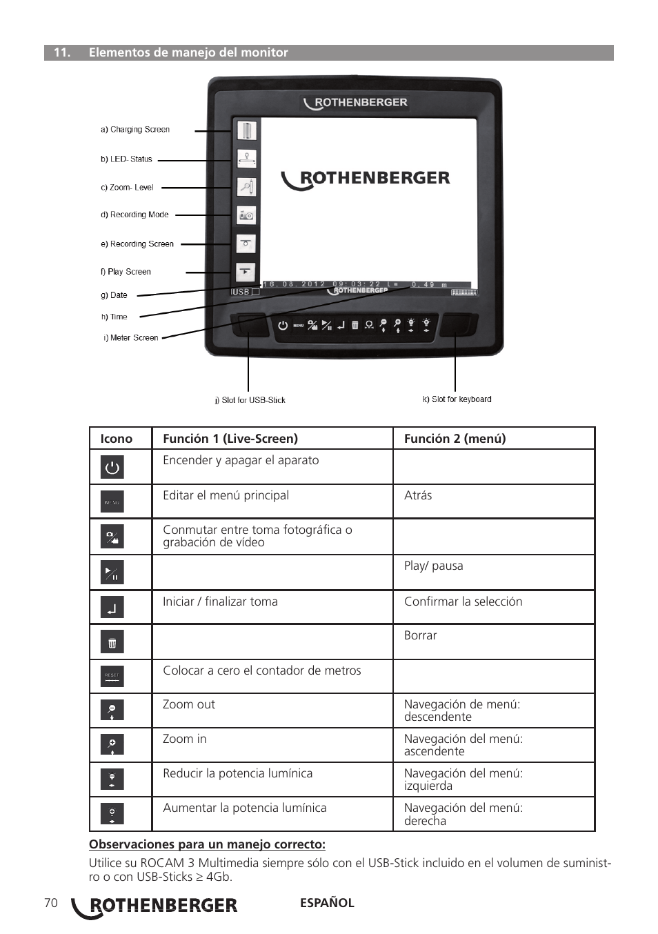 ROTHENBERGER ROCAM 3 Multimedia User Manual | Page 72 / 360