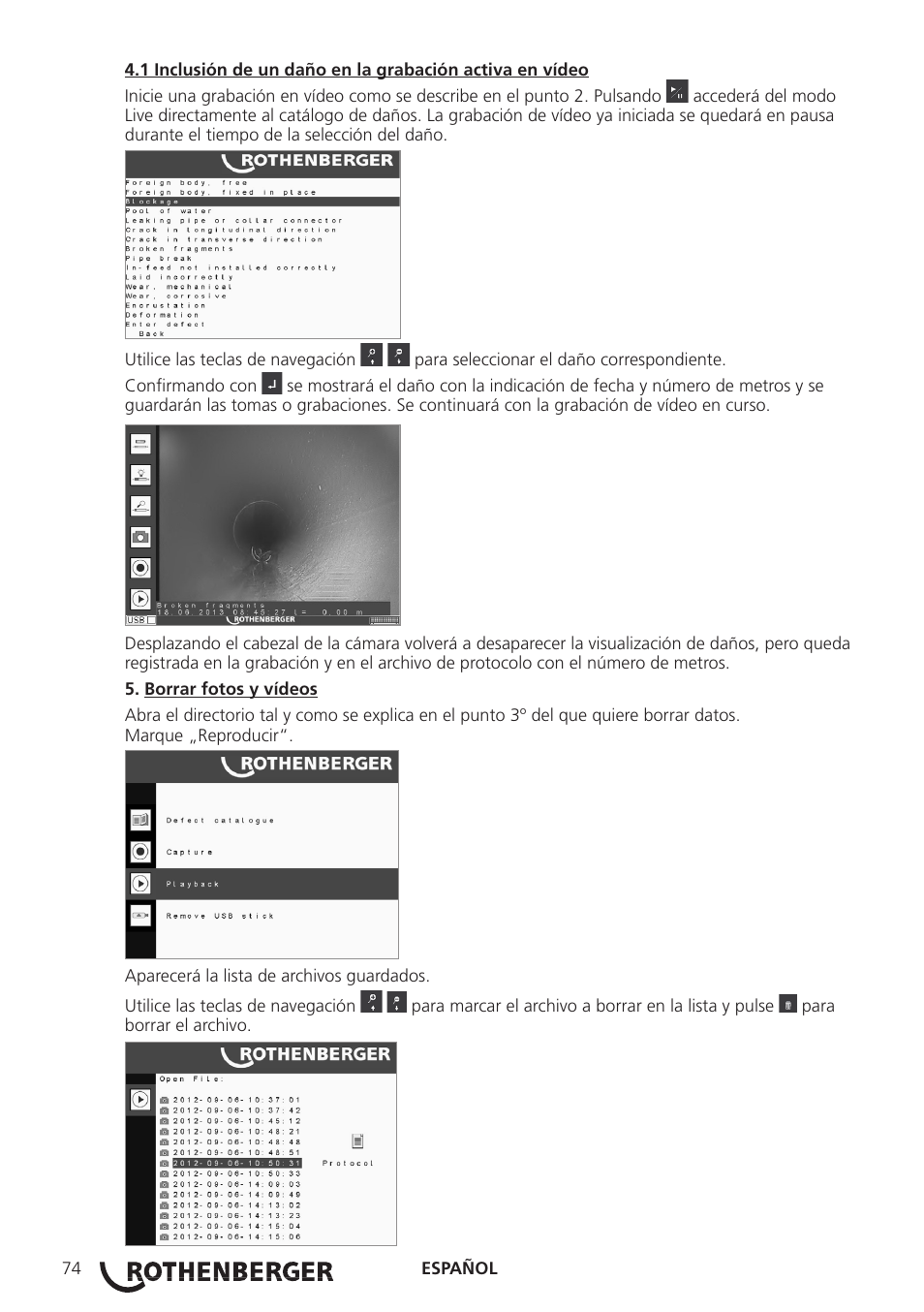 ROTHENBERGER ROCAM 3 Multimedia User Manual | Page 76 / 360