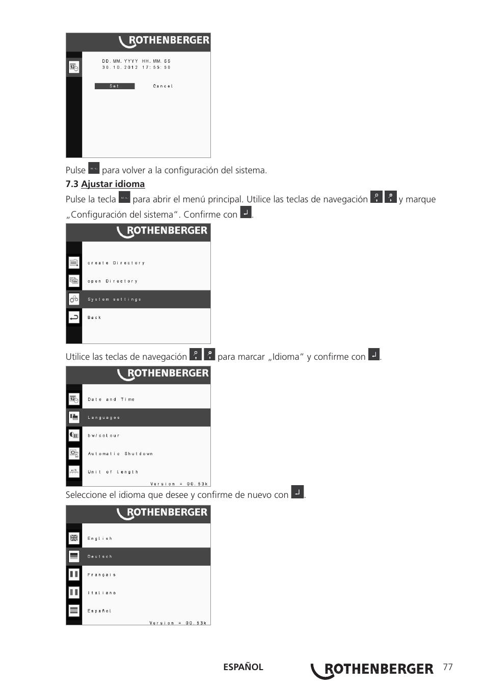 ROTHENBERGER ROCAM 3 Multimedia User Manual | Page 79 / 360