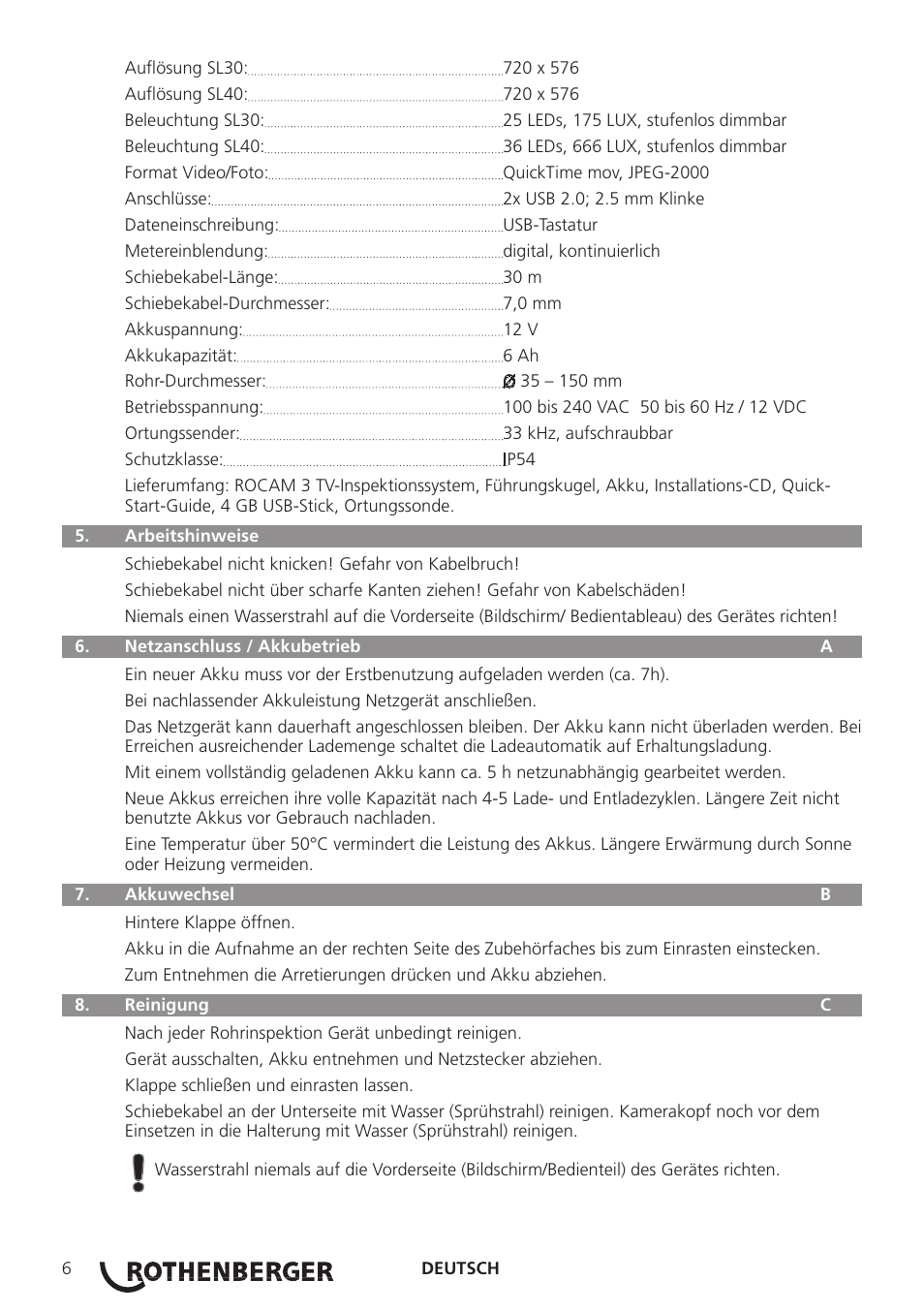 ROTHENBERGER ROCAM 3 Multimedia User Manual | Page 8 / 360