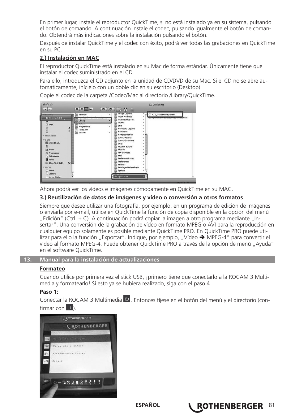 ROTHENBERGER ROCAM 3 Multimedia User Manual | Page 83 / 360
