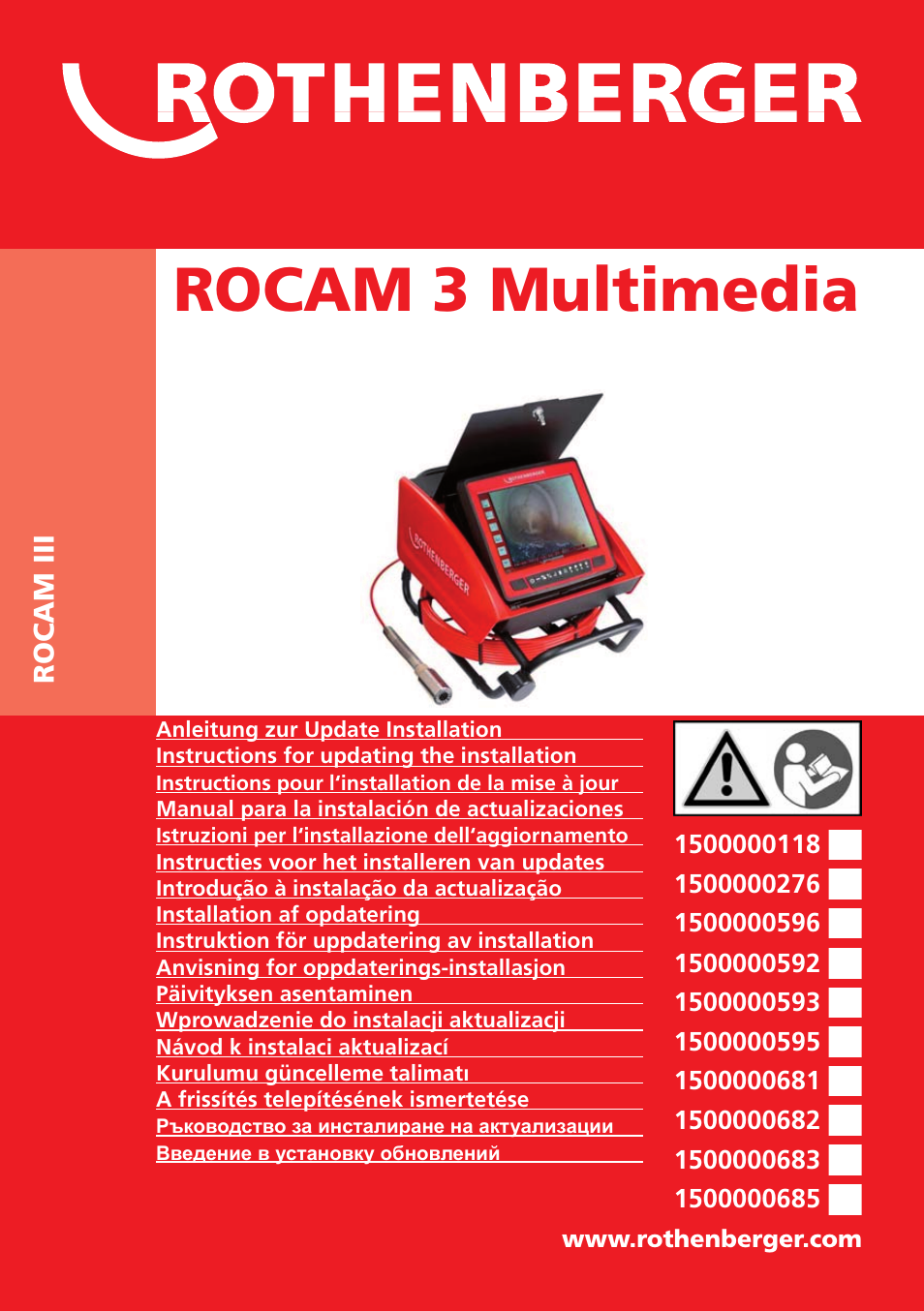 ROTHENBERGER ROCAM 3 Multimedia Softwareinstallation User Manual | 56 pages