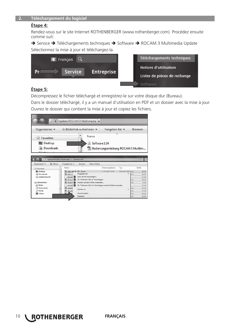 ROTHENBERGER ROCAM 3 Multimedia Softwareinstallation User Manual | Page 10 / 56