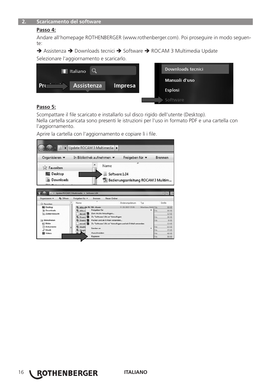 ROTHENBERGER ROCAM 3 Multimedia Softwareinstallation User Manual | Page 16 / 56