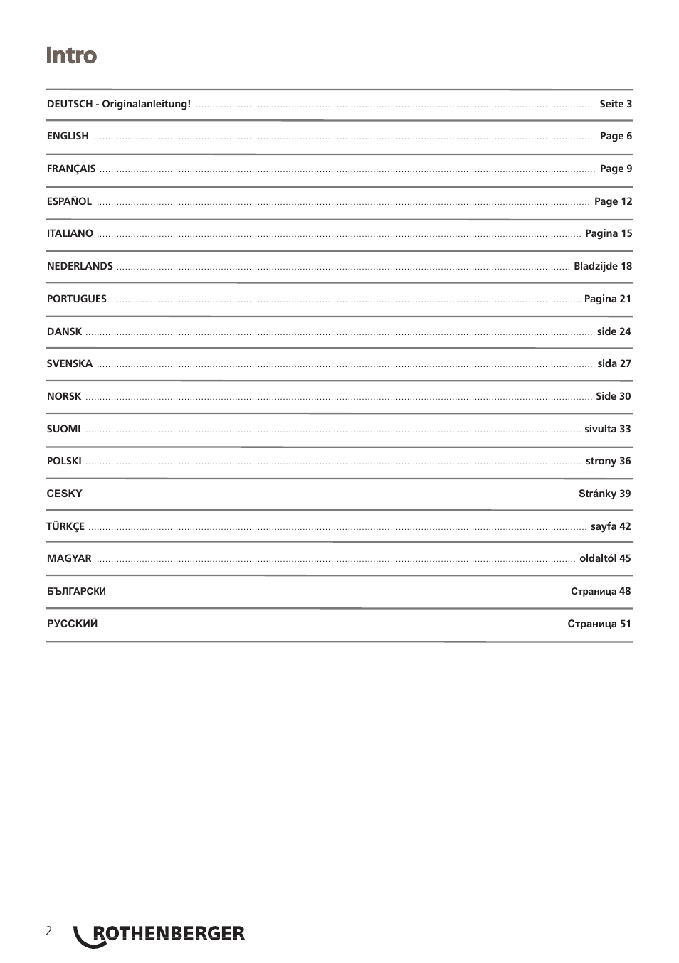 Intro | ROTHENBERGER ROCAM 3 Multimedia Softwareinstallation User Manual | Page 2 / 56