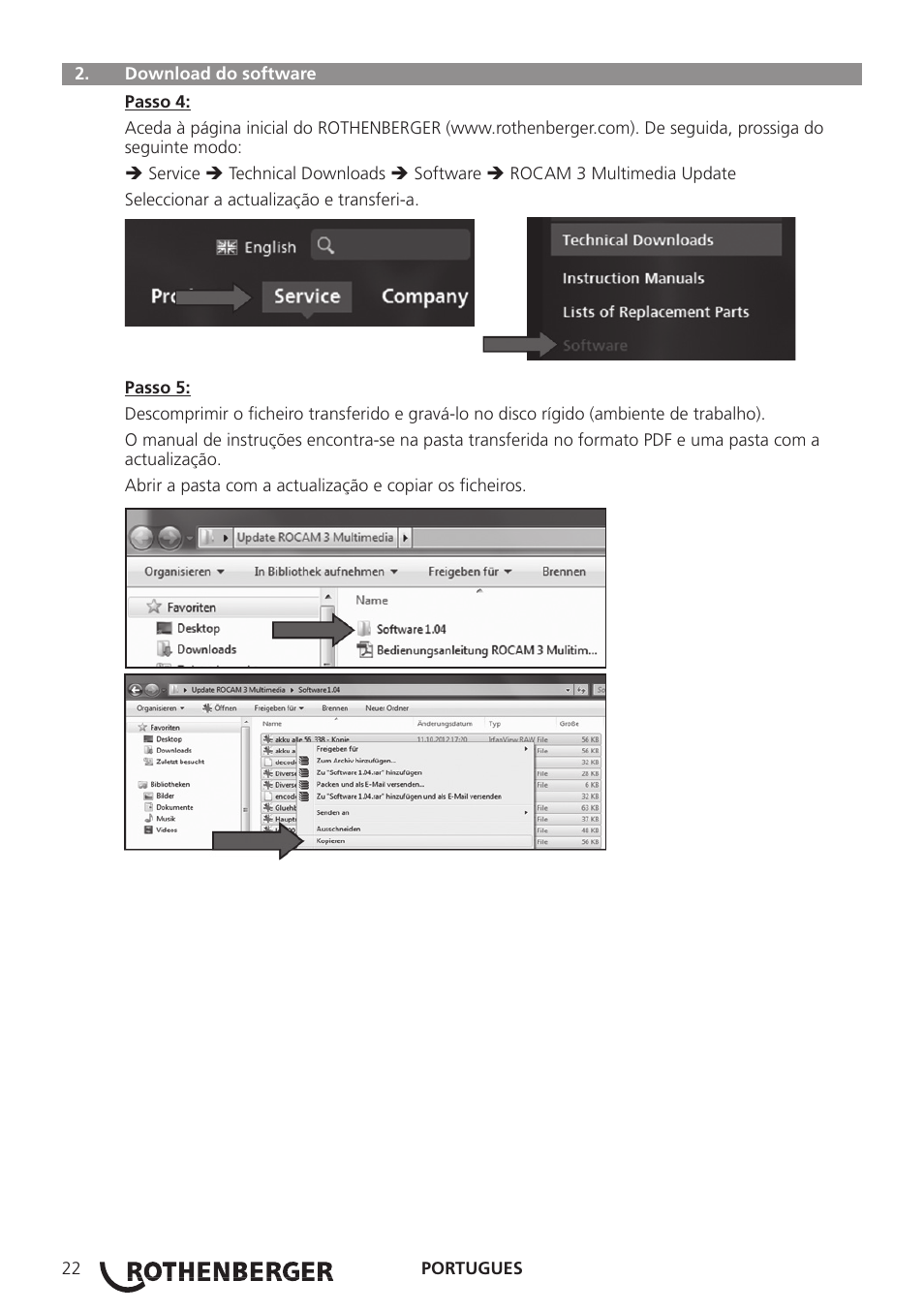 ROTHENBERGER ROCAM 3 Multimedia Softwareinstallation User Manual | Page 22 / 56