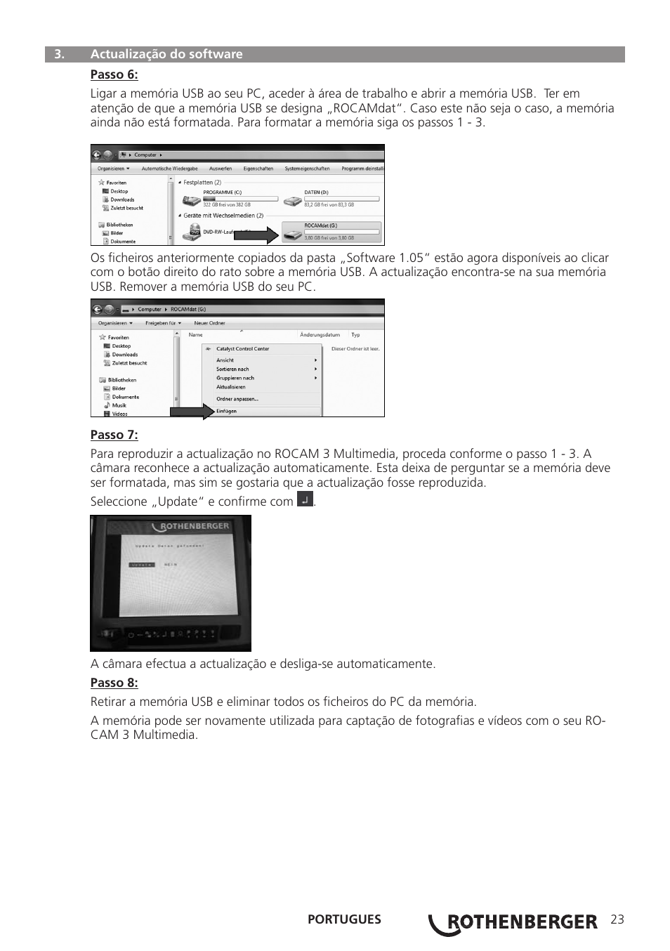 ROTHENBERGER ROCAM 3 Multimedia Softwareinstallation User Manual | Page 23 / 56