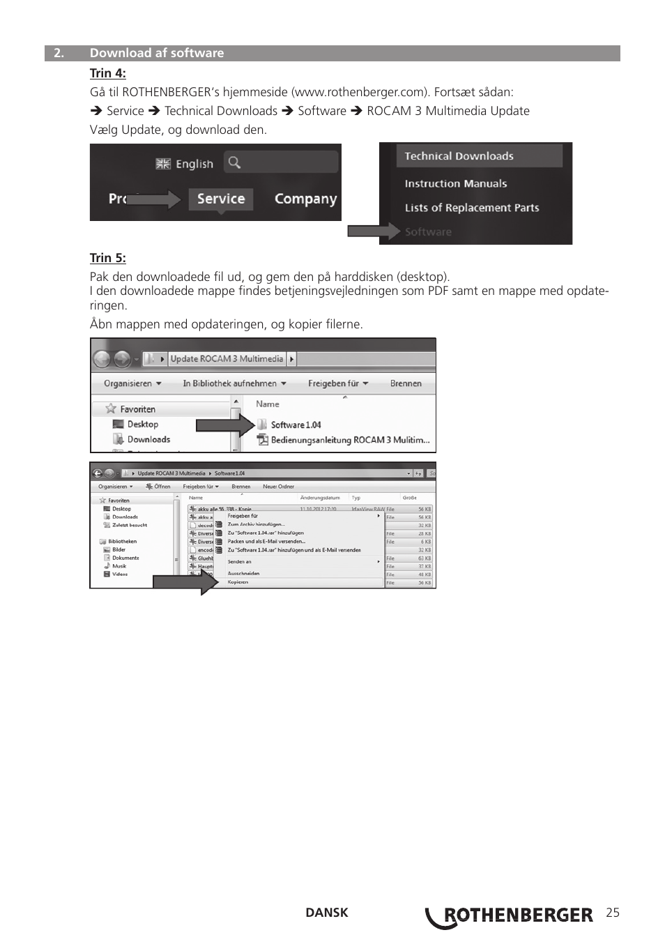 ROTHENBERGER ROCAM 3 Multimedia Softwareinstallation User Manual | Page 25 / 56