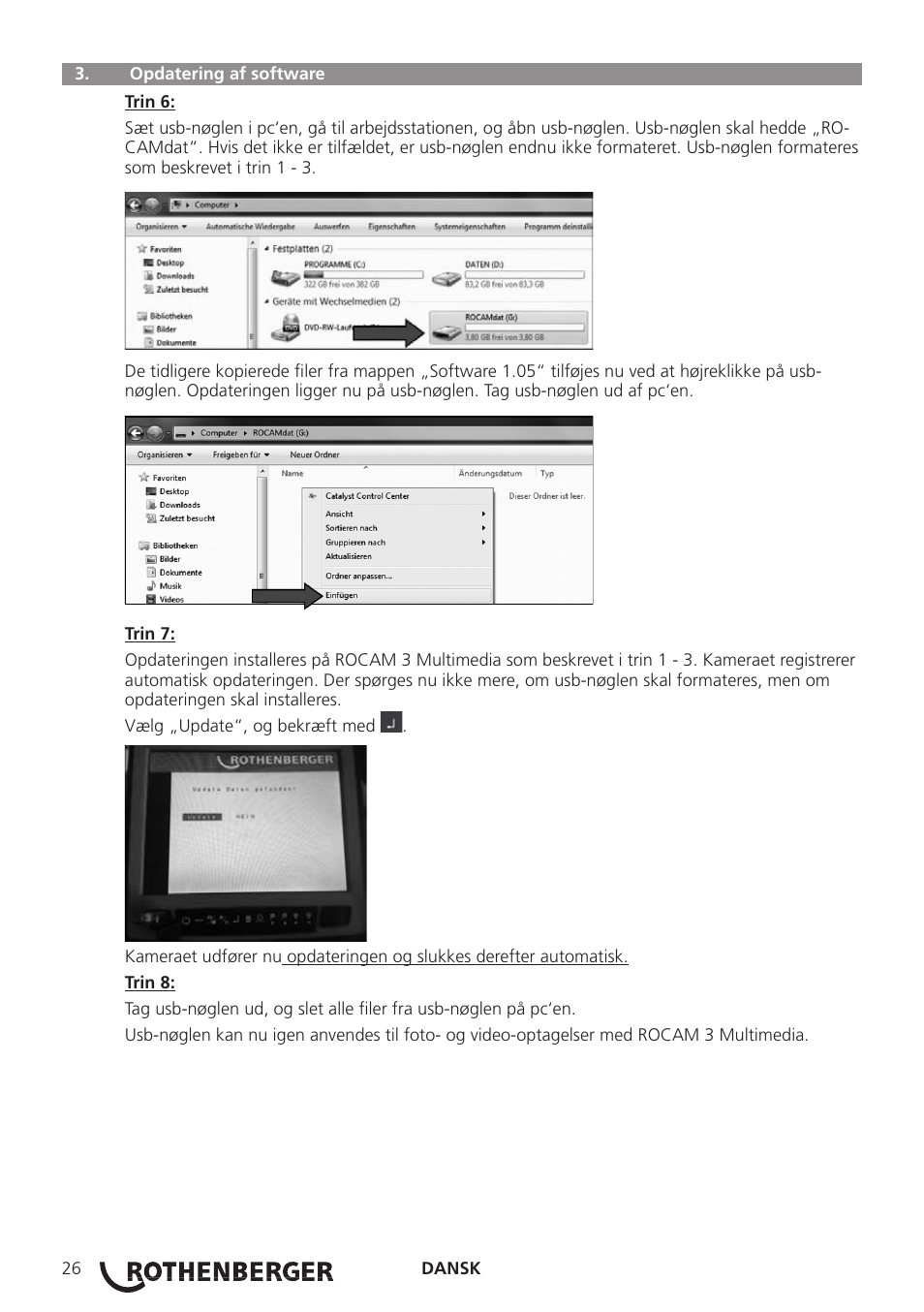 ROTHENBERGER ROCAM 3 Multimedia Softwareinstallation User Manual | Page 26 / 56