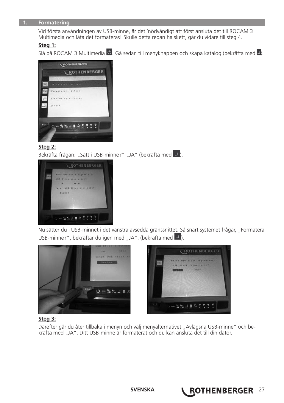 ROTHENBERGER ROCAM 3 Multimedia Softwareinstallation User Manual | Page 27 / 56