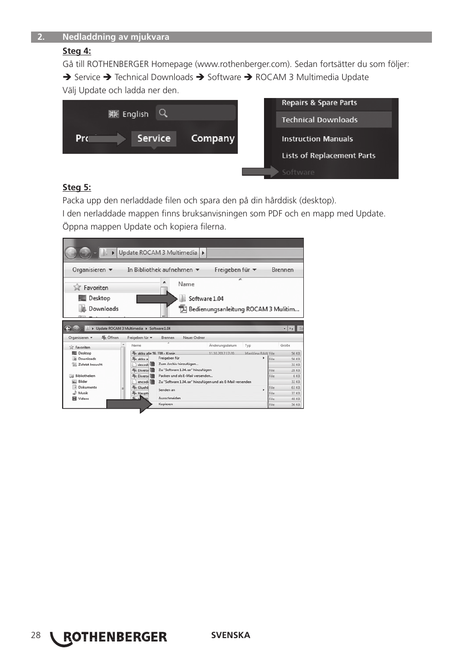 ROTHENBERGER ROCAM 3 Multimedia Softwareinstallation User Manual | Page 28 / 56