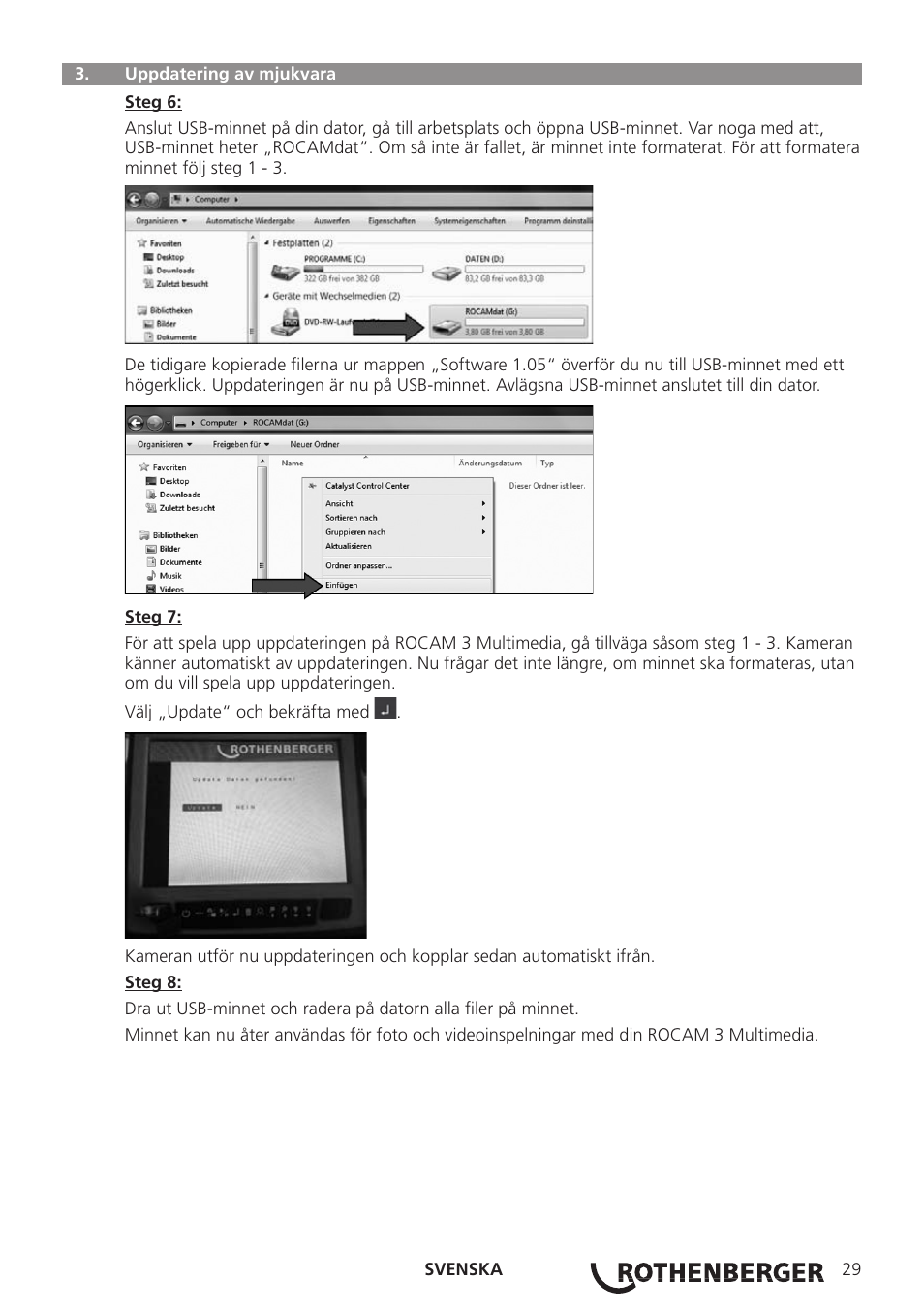 ROTHENBERGER ROCAM 3 Multimedia Softwareinstallation User Manual | Page 29 / 56