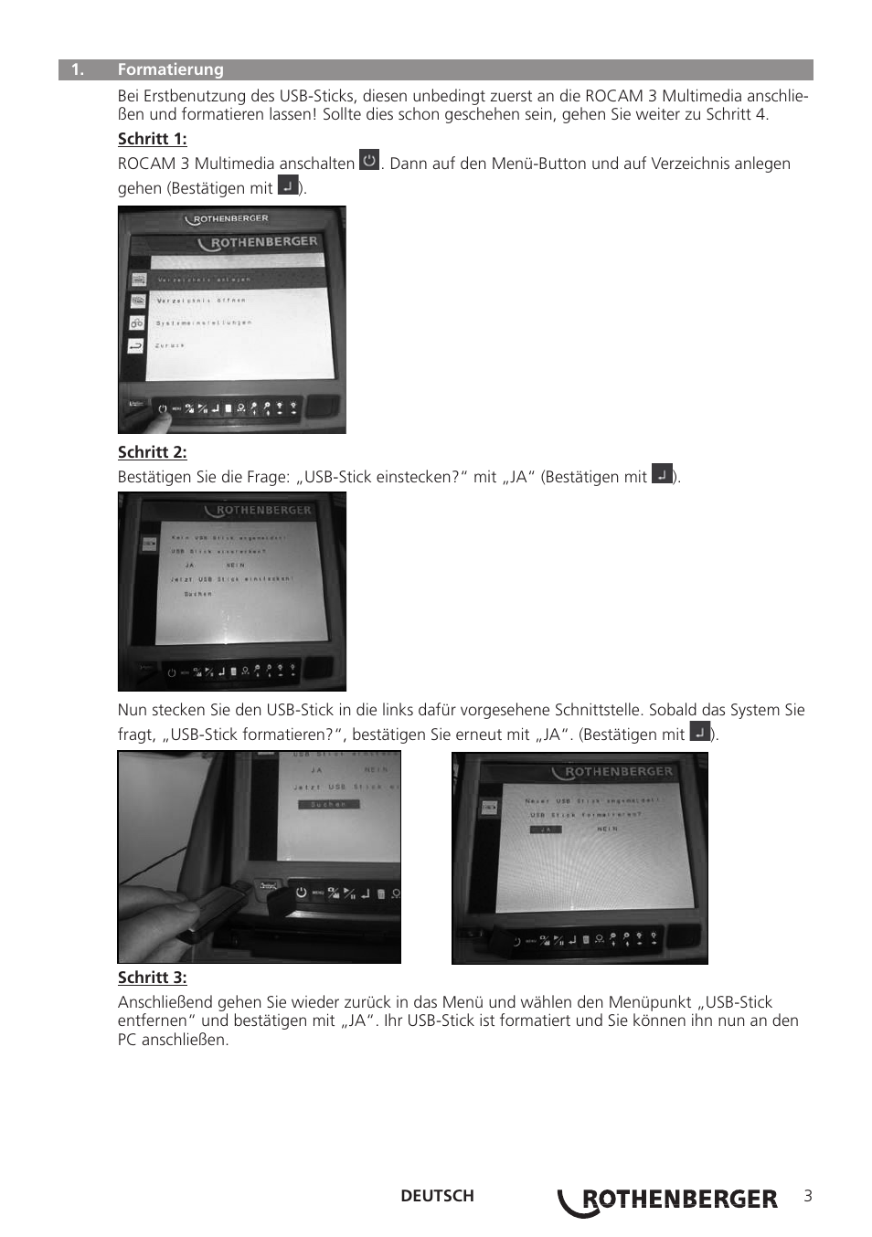 ROTHENBERGER ROCAM 3 Multimedia Softwareinstallation User Manual | Page 3 / 56