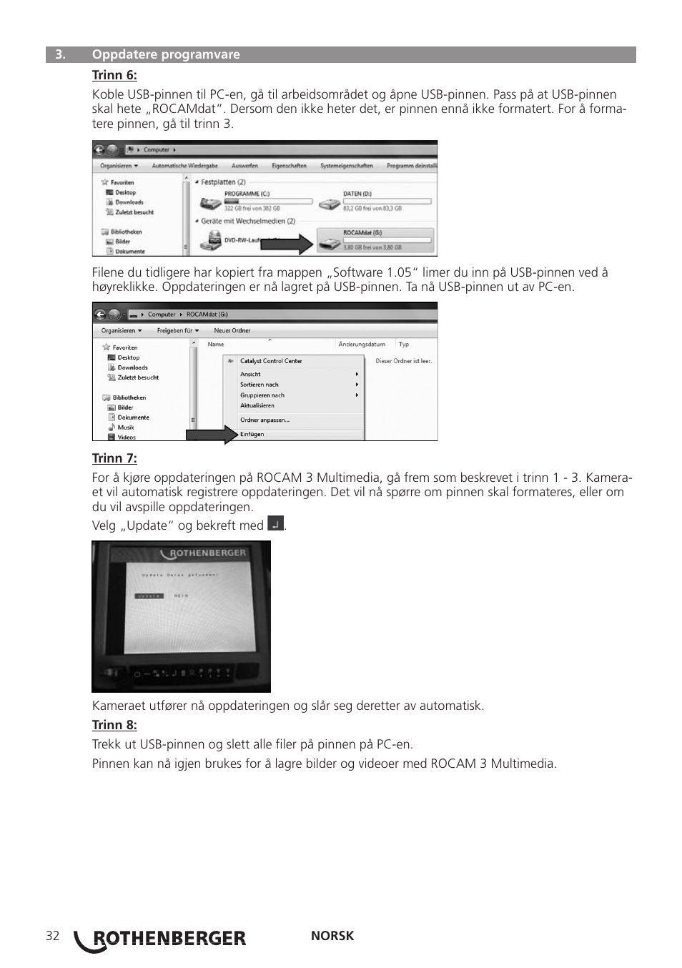 ROTHENBERGER ROCAM 3 Multimedia Softwareinstallation User Manual | Page 32 / 56