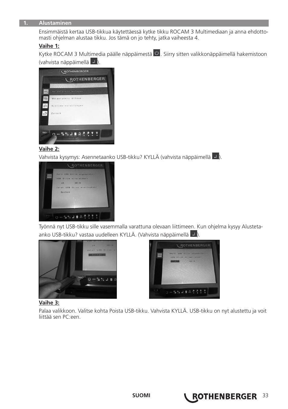 ROTHENBERGER ROCAM 3 Multimedia Softwareinstallation User Manual | Page 33 / 56