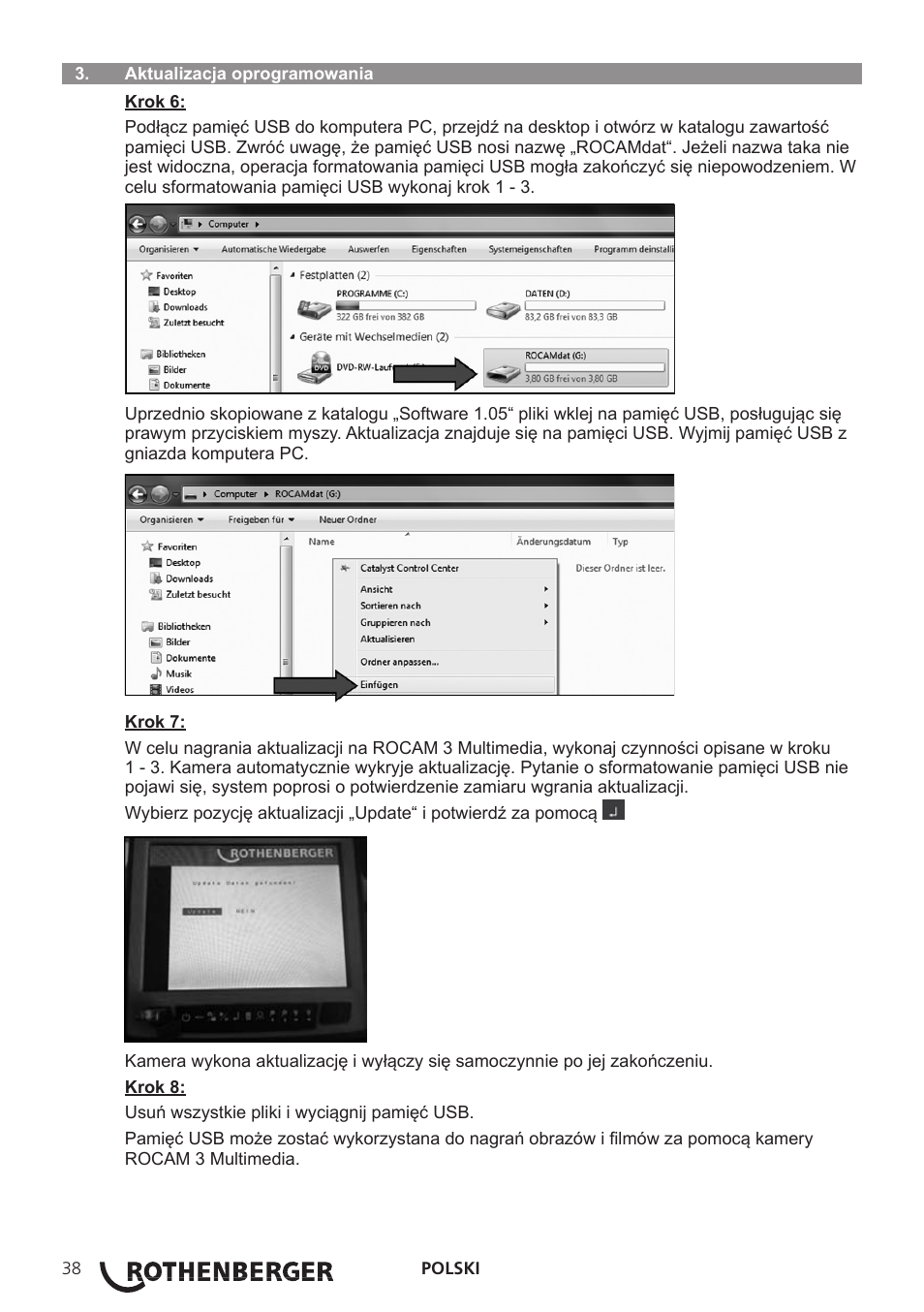 ROTHENBERGER ROCAM 3 Multimedia Softwareinstallation User Manual | Page 38 / 56