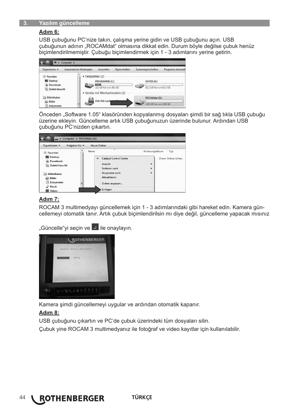 ROTHENBERGER ROCAM 3 Multimedia Softwareinstallation User Manual | Page 44 / 56