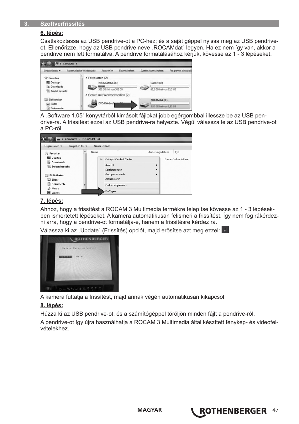 ROTHENBERGER ROCAM 3 Multimedia Softwareinstallation User Manual | Page 47 / 56