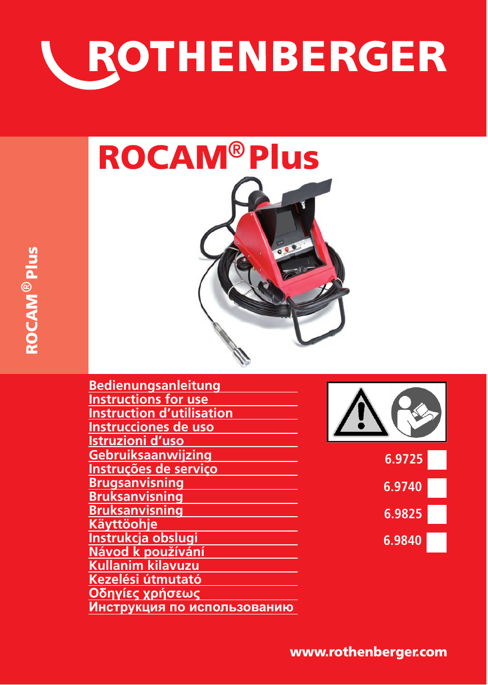 ROTHENBERGER ROCAM Plus User Manual | 116 pages