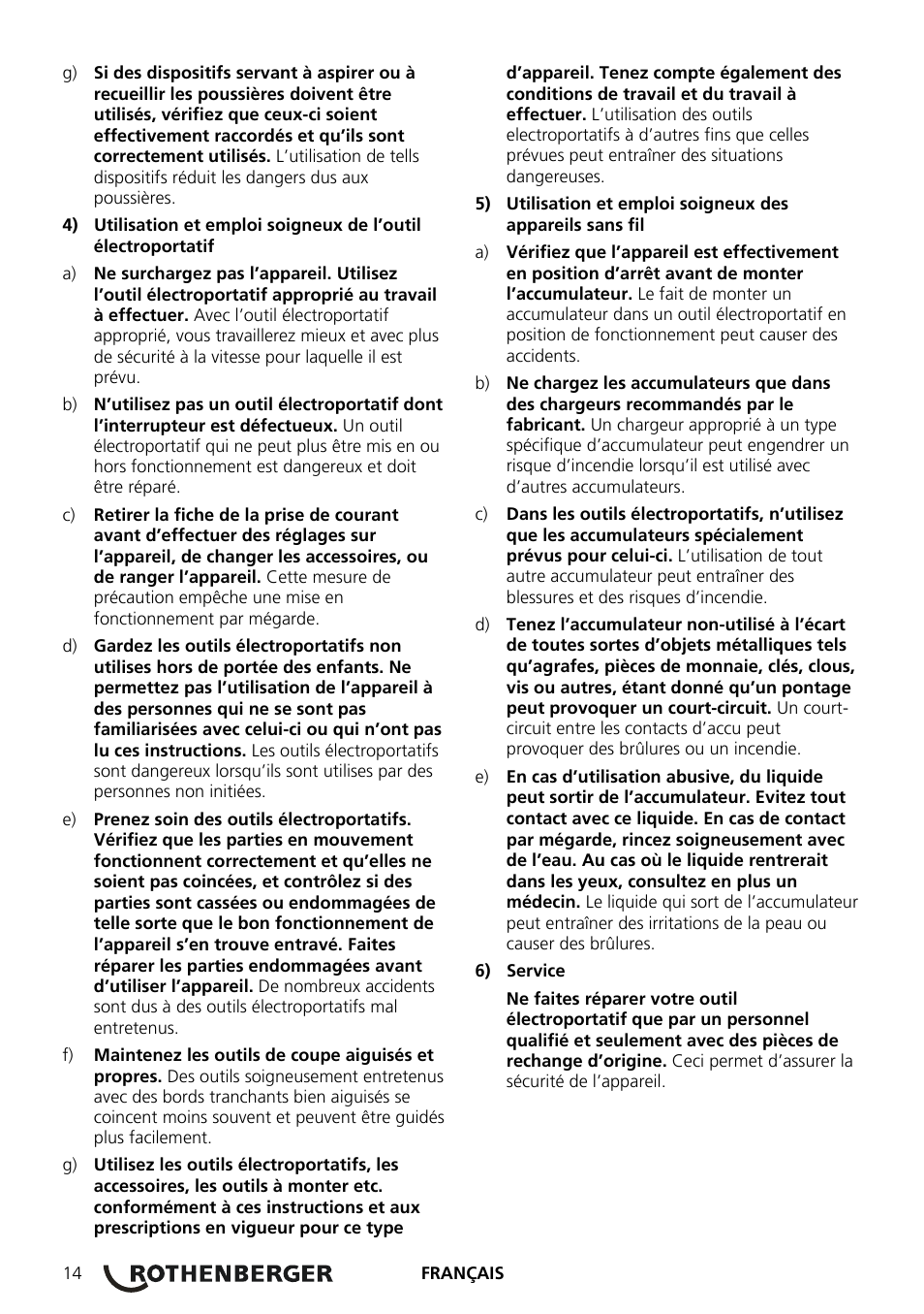 ROTHENBERGER ROCAM Plus User Manual | Page 20 / 116