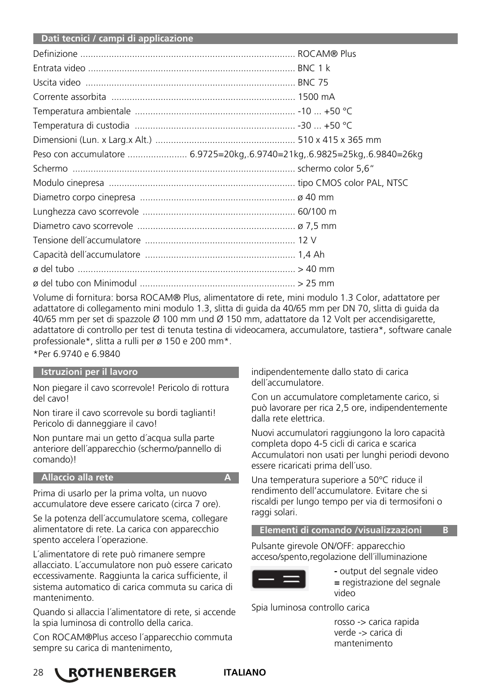 ROTHENBERGER ROCAM Plus User Manual | Page 34 / 116