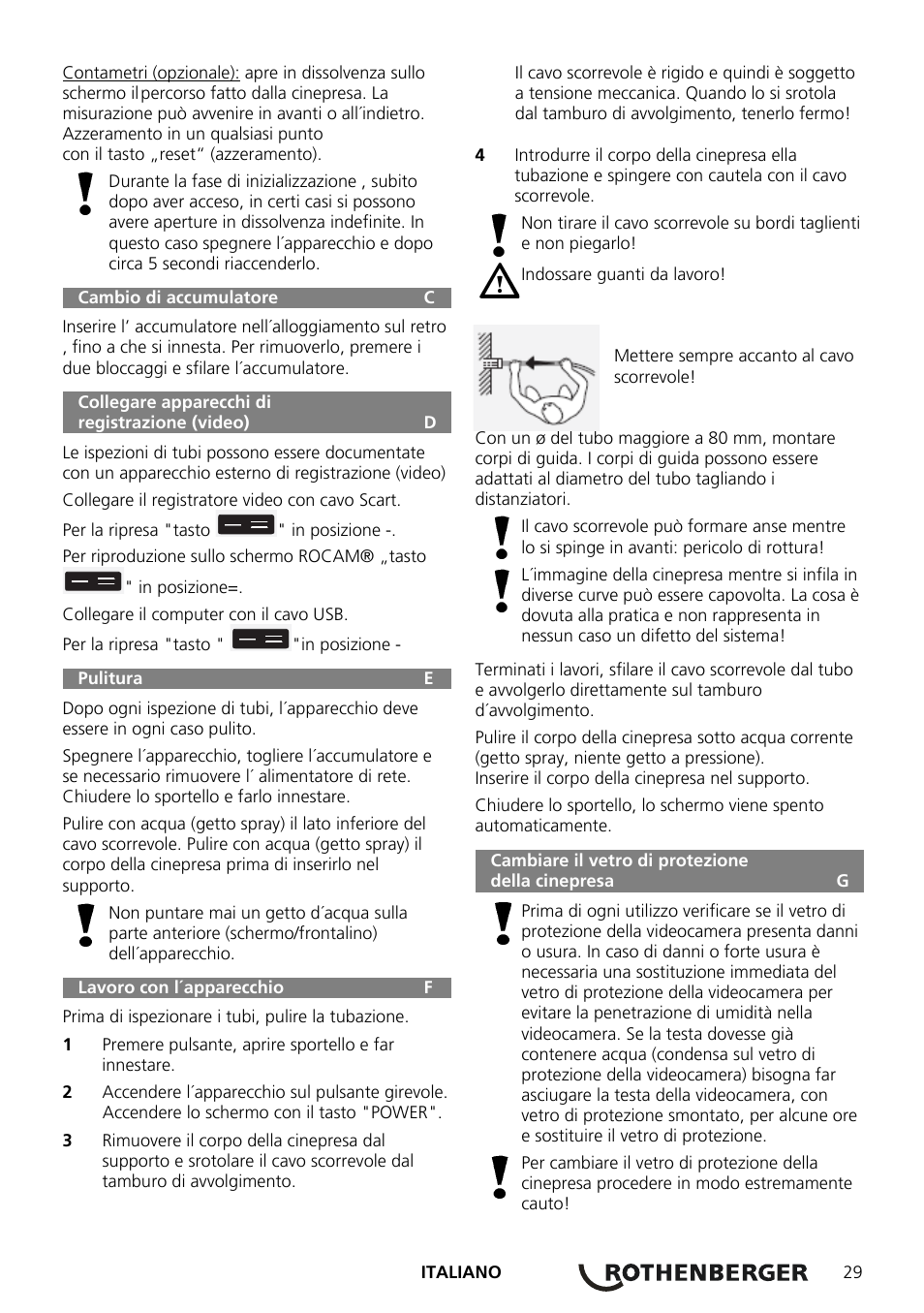 ROTHENBERGER ROCAM Plus User Manual | Page 35 / 116