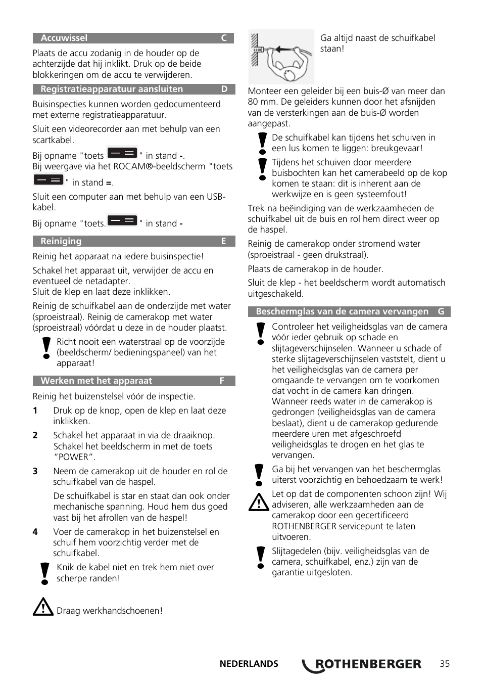 ROTHENBERGER ROCAM Plus User Manual | Page 41 / 116