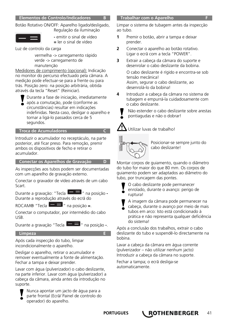 ROTHENBERGER ROCAM Plus User Manual | Page 47 / 116