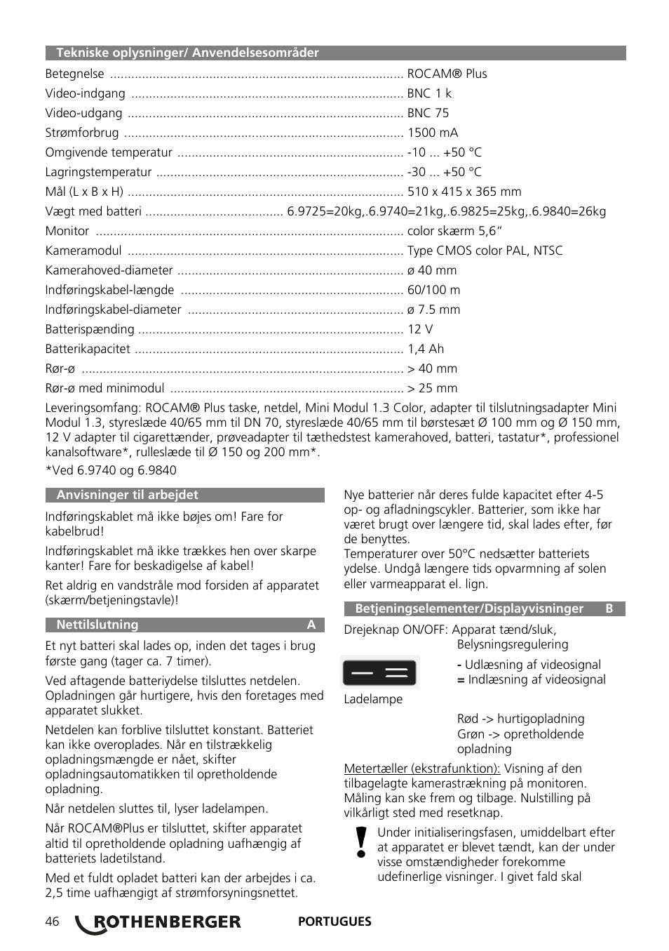 ROTHENBERGER ROCAM Plus User Manual | Page 52 / 116