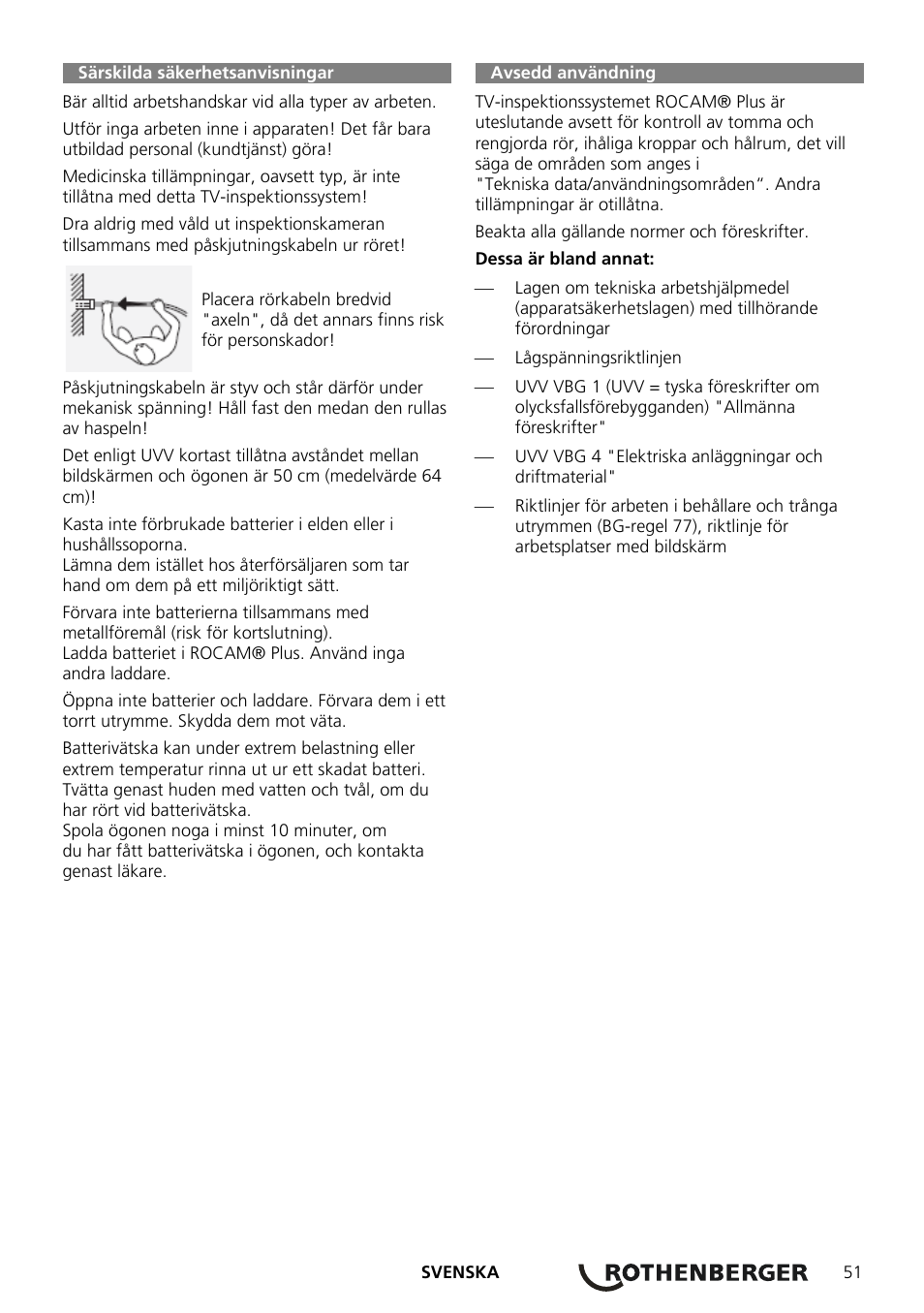 ROTHENBERGER ROCAM Plus User Manual | Page 57 / 116