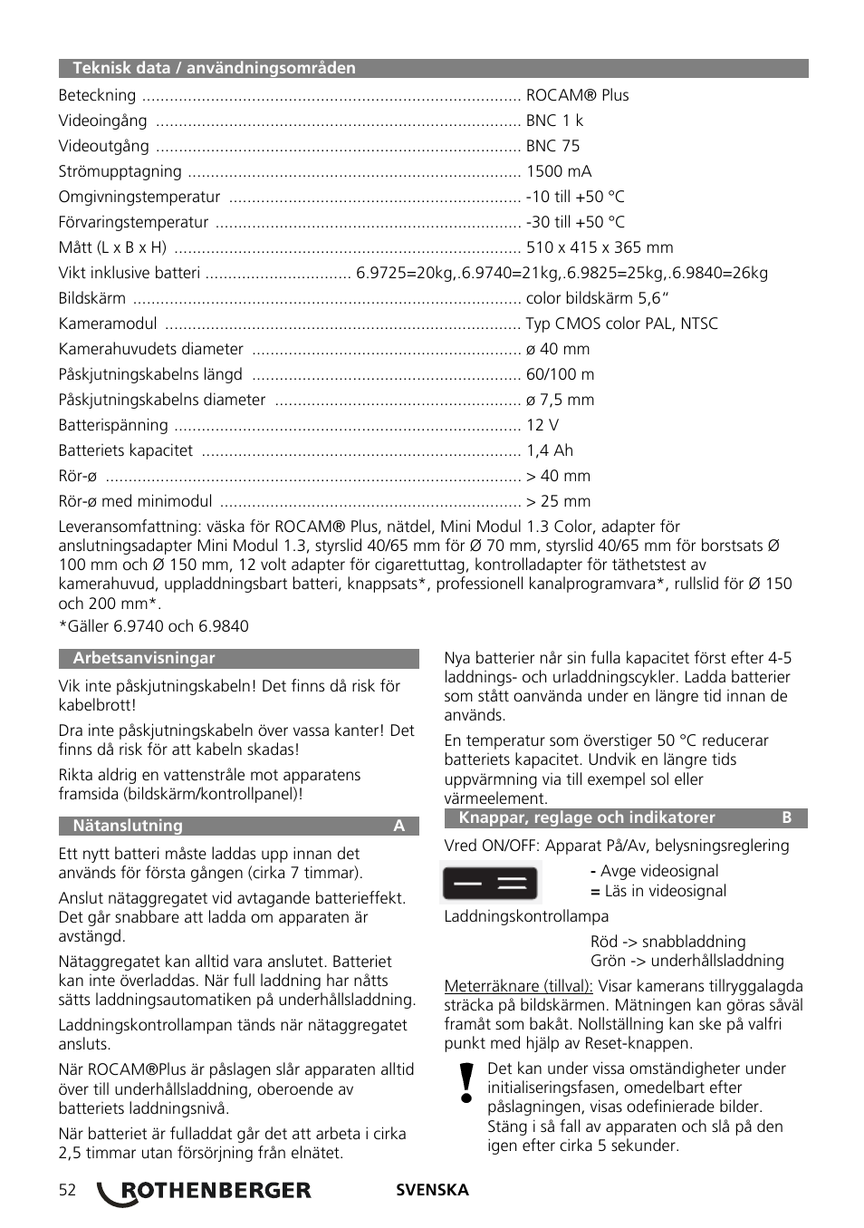 ROTHENBERGER ROCAM Plus User Manual | Page 58 / 116