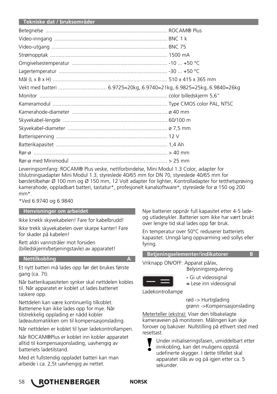 ROTHENBERGER ROCAM Plus User Manual | Page 64 / 116
