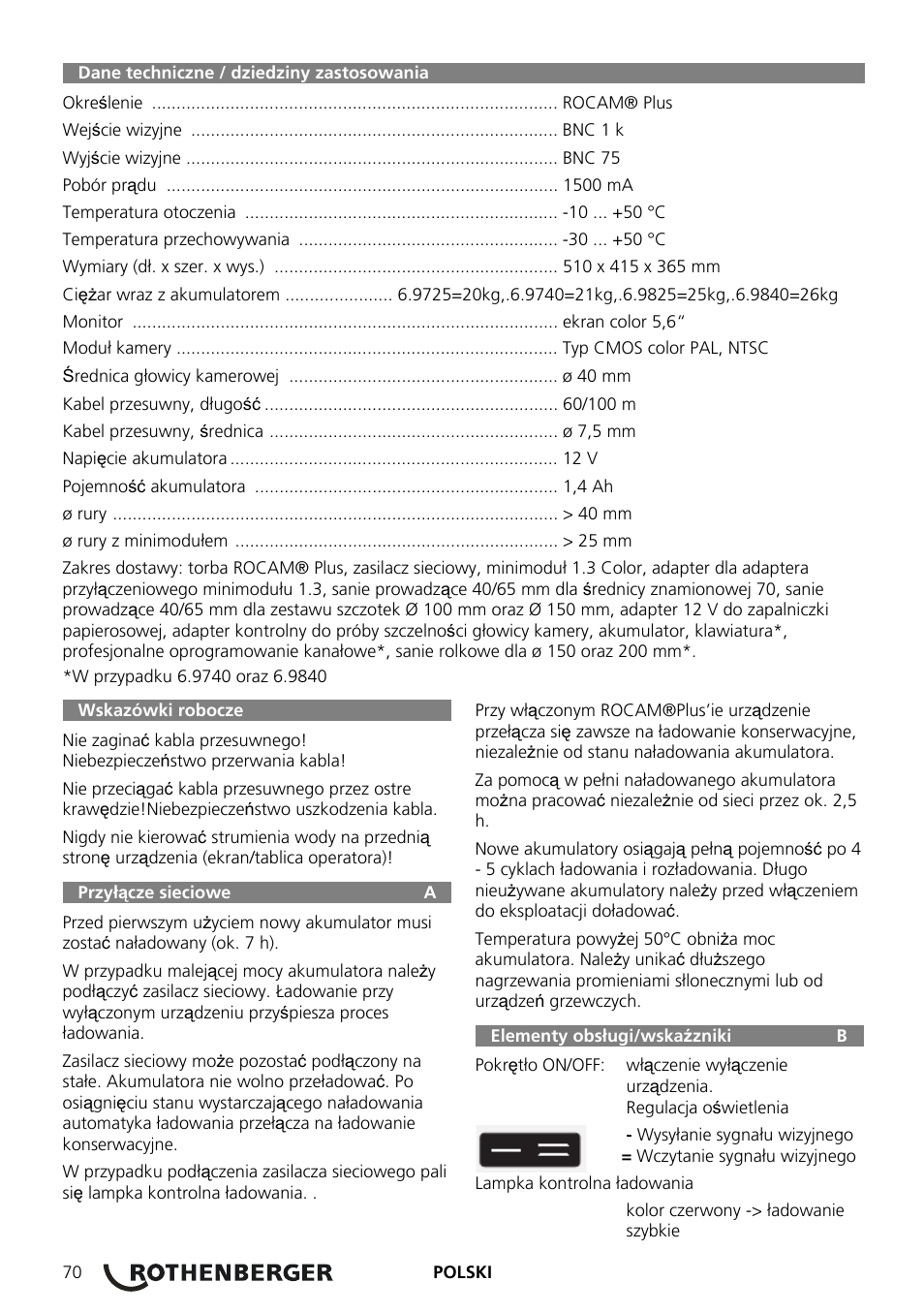 ROTHENBERGER ROCAM Plus User Manual | Page 76 / 116