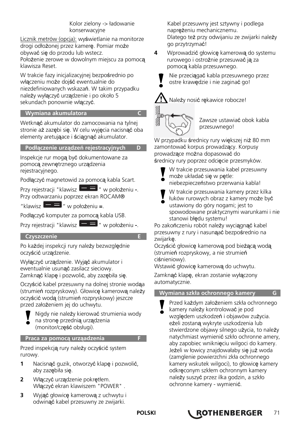 ROTHENBERGER ROCAM Plus User Manual | Page 77 / 116