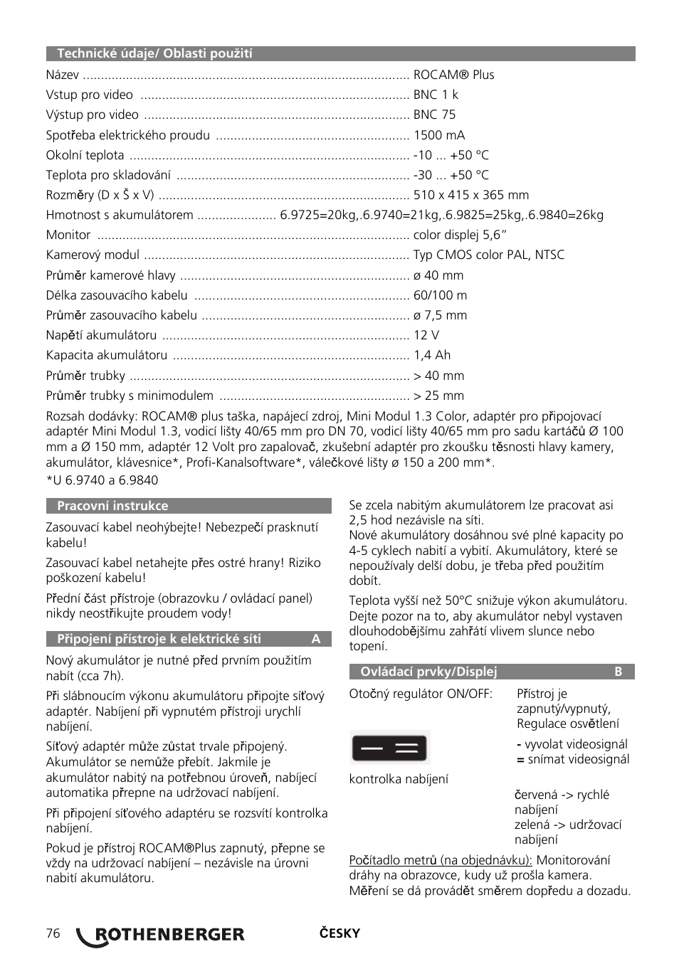 ROTHENBERGER ROCAM Plus User Manual | Page 82 / 116
