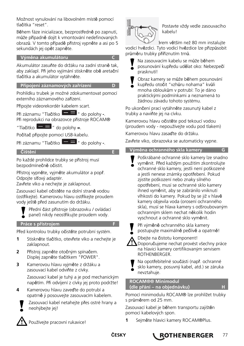 ROTHENBERGER ROCAM Plus User Manual | Page 83 / 116
