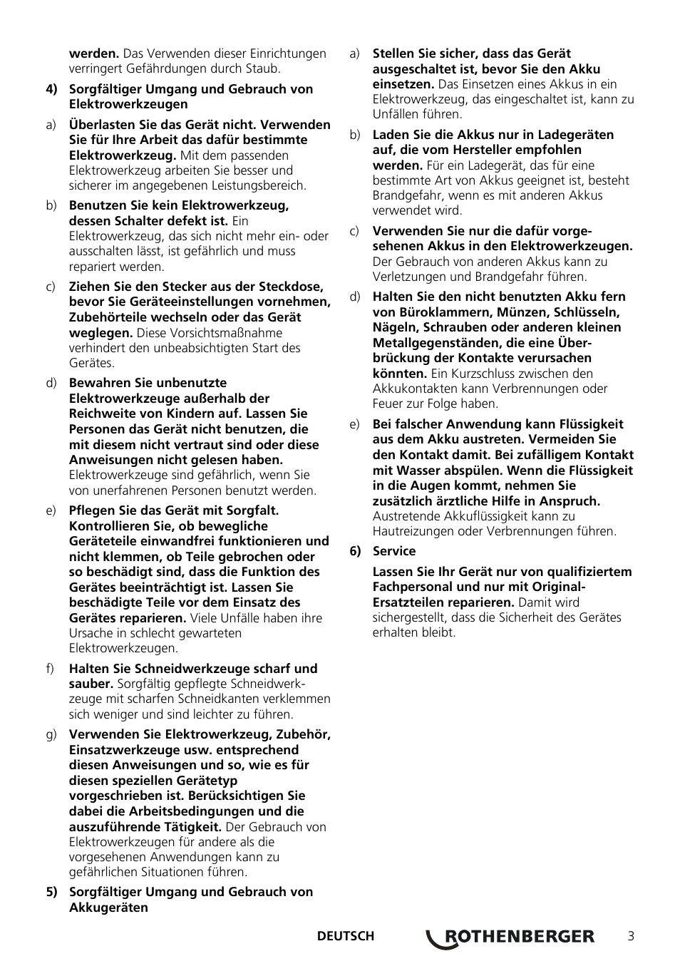 ROTHENBERGER ROCAM Plus User Manual | Page 9 / 116