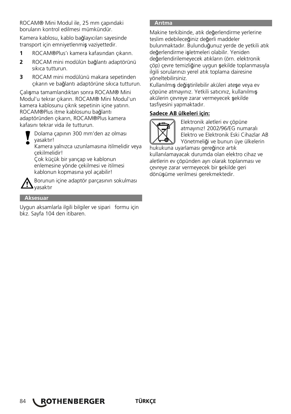 ROTHENBERGER ROCAM Plus User Manual | Page 90 / 116
