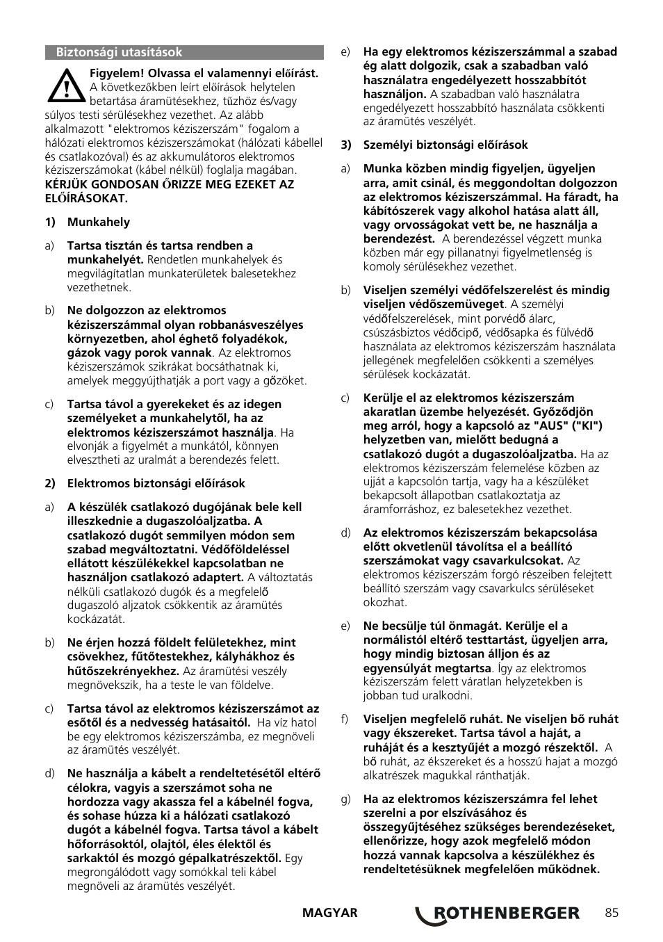 ROTHENBERGER ROCAM Plus User Manual | Page 91 / 116