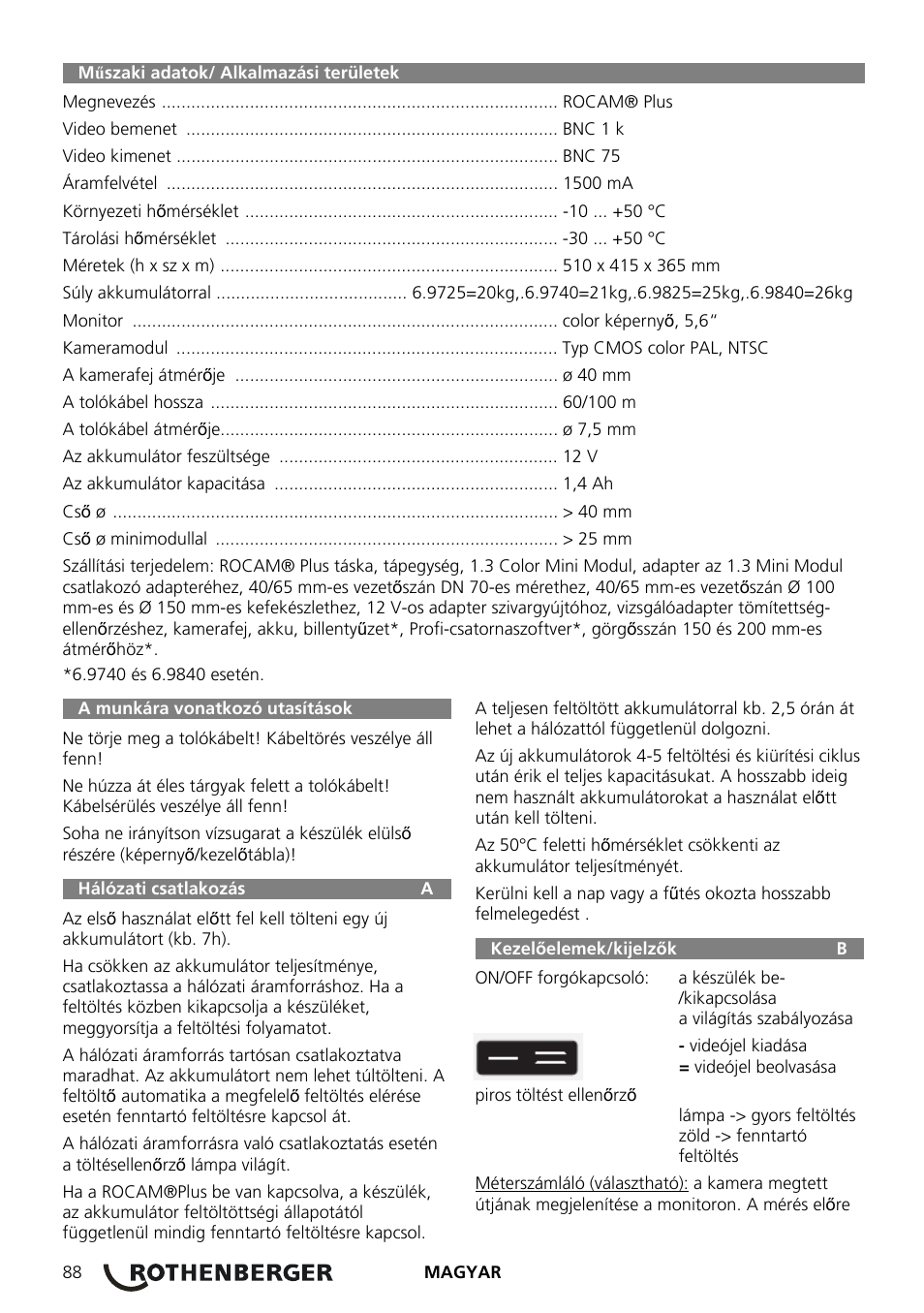 ROTHENBERGER ROCAM Plus User Manual | Page 94 / 116
