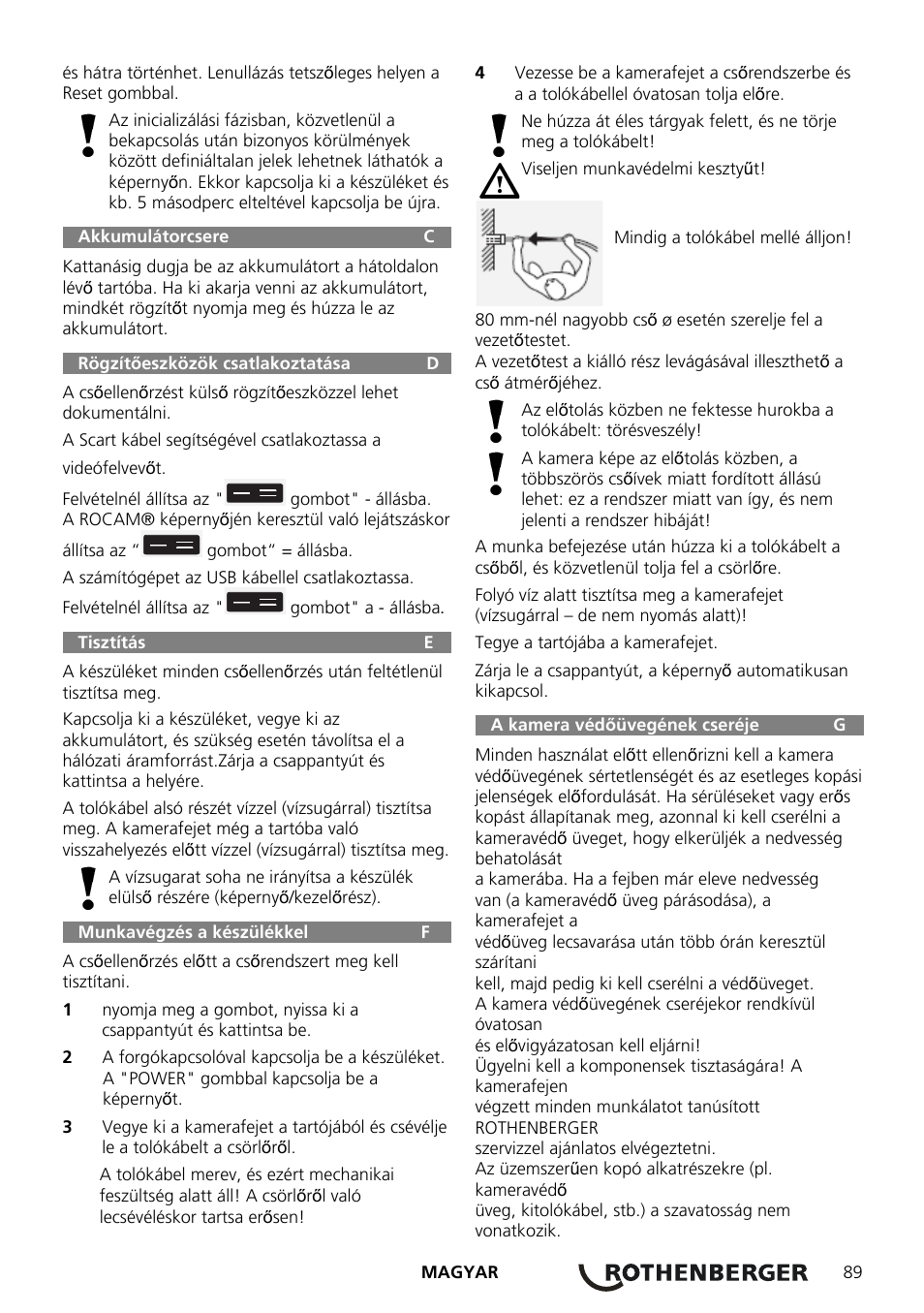 ROTHENBERGER ROCAM Plus User Manual | Page 95 / 116
