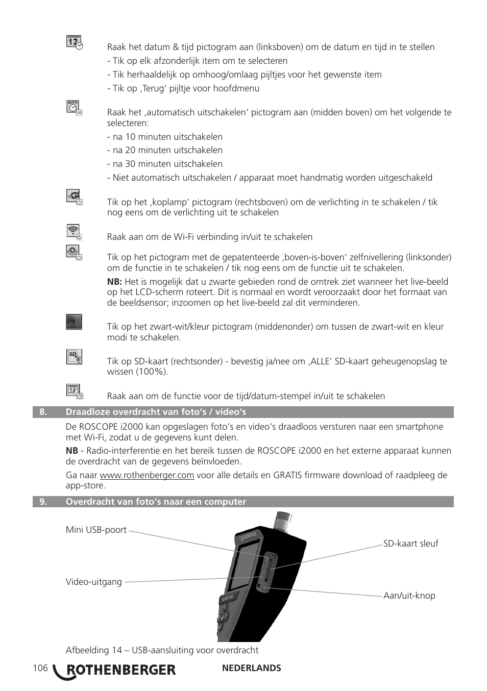 ROTHENBERGER ROSCOPE i2000 User Manual | Page 108 / 308