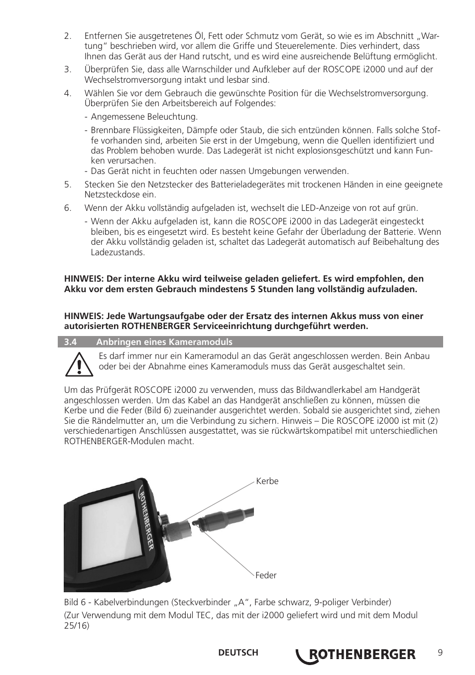 ROTHENBERGER ROSCOPE i2000 User Manual | Page 11 / 308