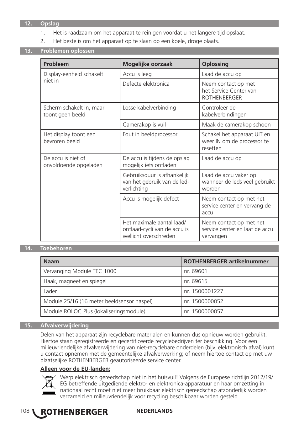 ROTHENBERGER ROSCOPE i2000 User Manual | Page 110 / 308