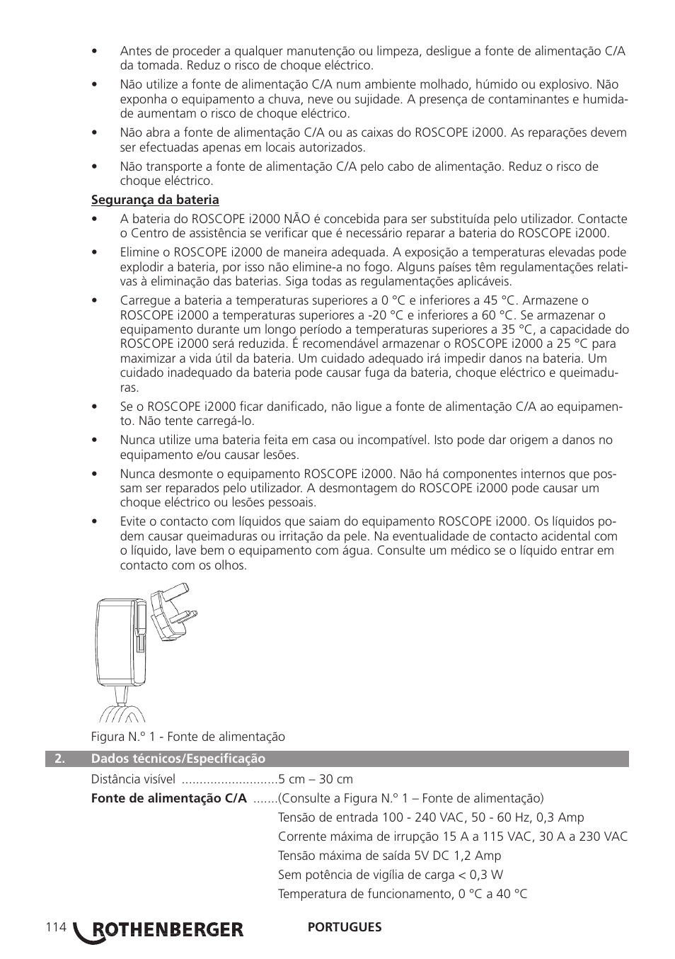 ROTHENBERGER ROSCOPE i2000 User Manual | Page 116 / 308