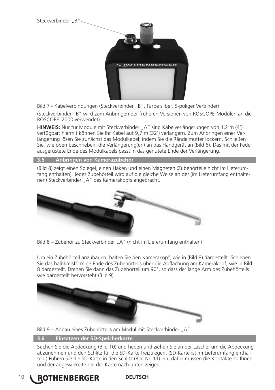 ROTHENBERGER ROSCOPE i2000 User Manual | Page 12 / 308