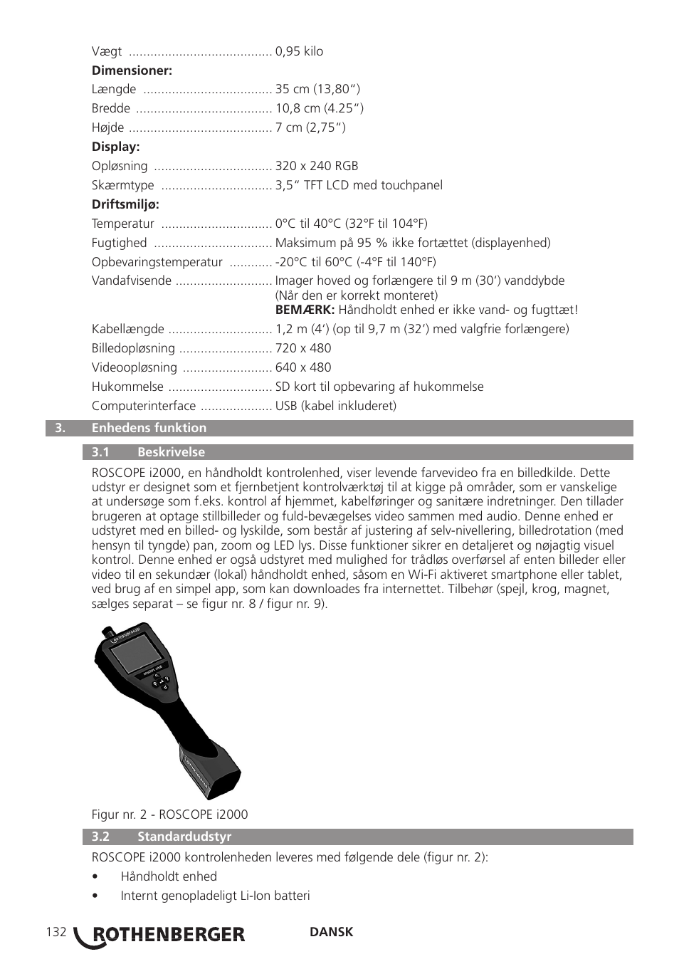 ROTHENBERGER ROSCOPE i2000 User Manual | Page 134 / 308