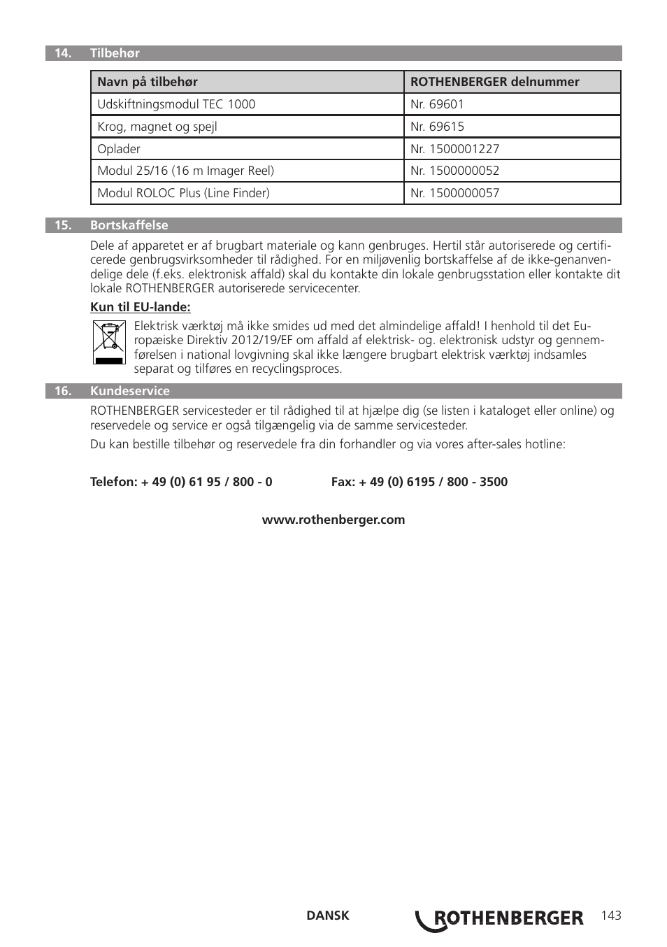 ROTHENBERGER ROSCOPE i2000 User Manual | Page 145 / 308